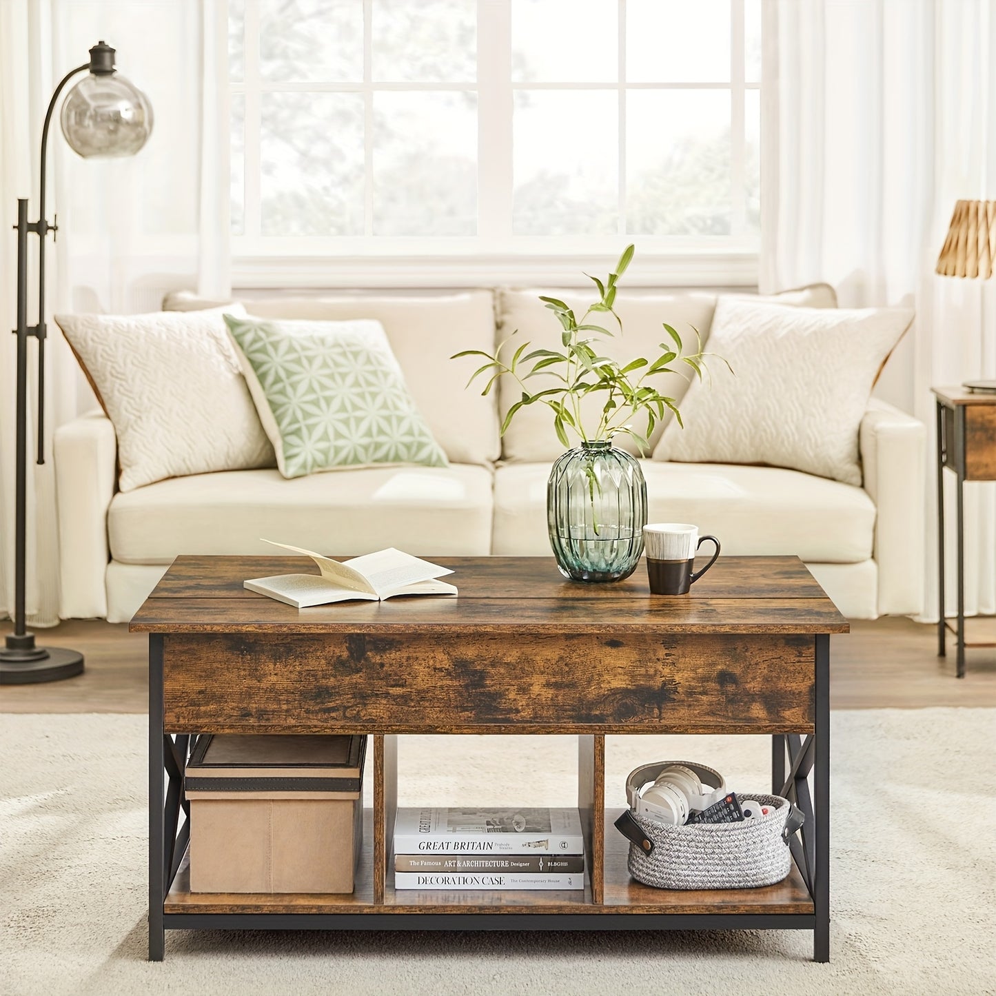Smart Storage Lift-Top Coffee Table