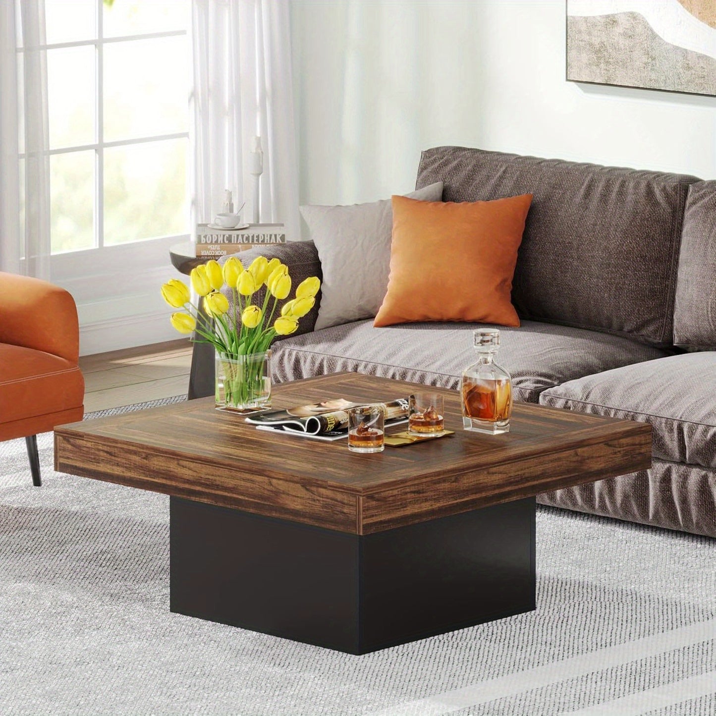 LED Square Coffee Table