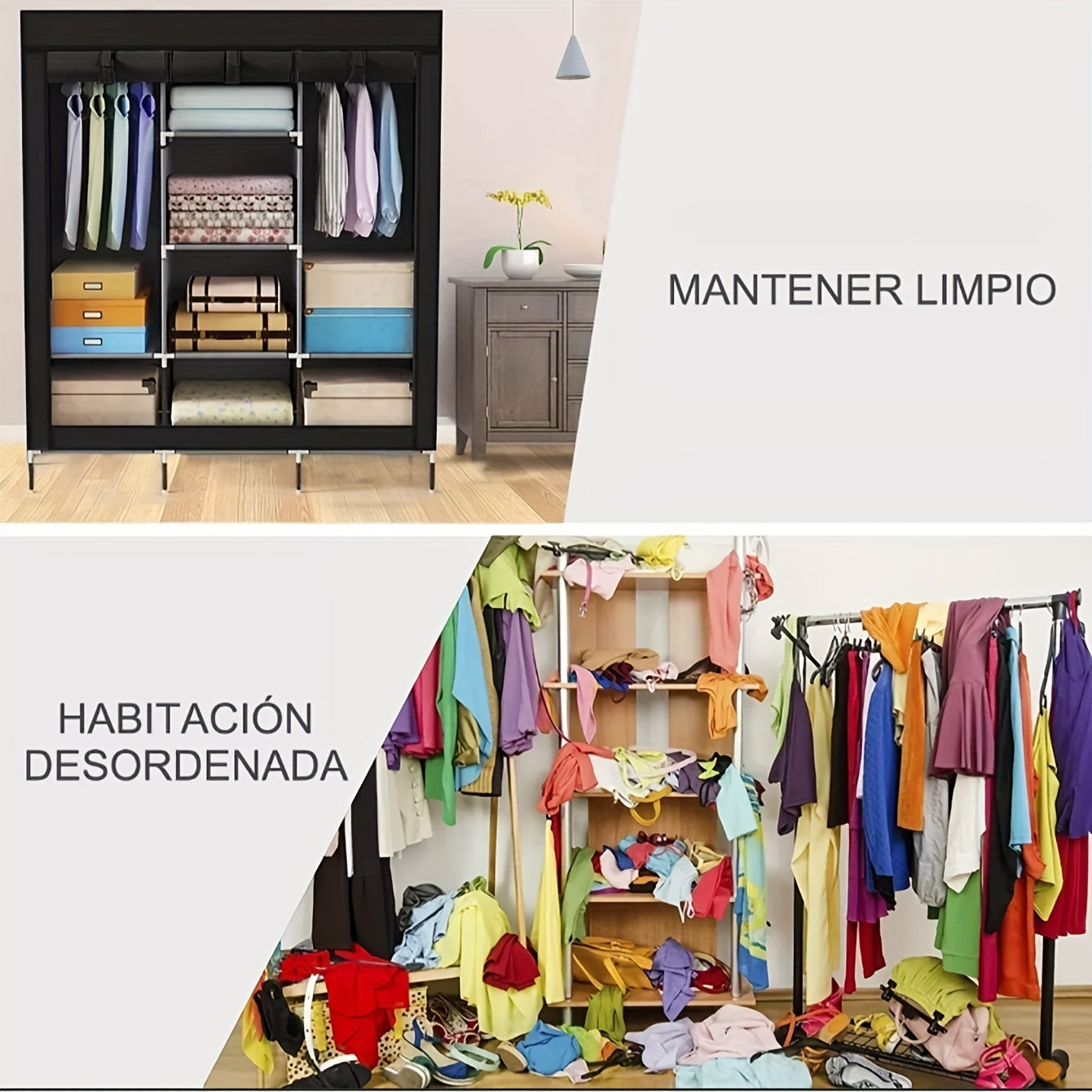Portable Wardrobe Closet Clothes Organizer