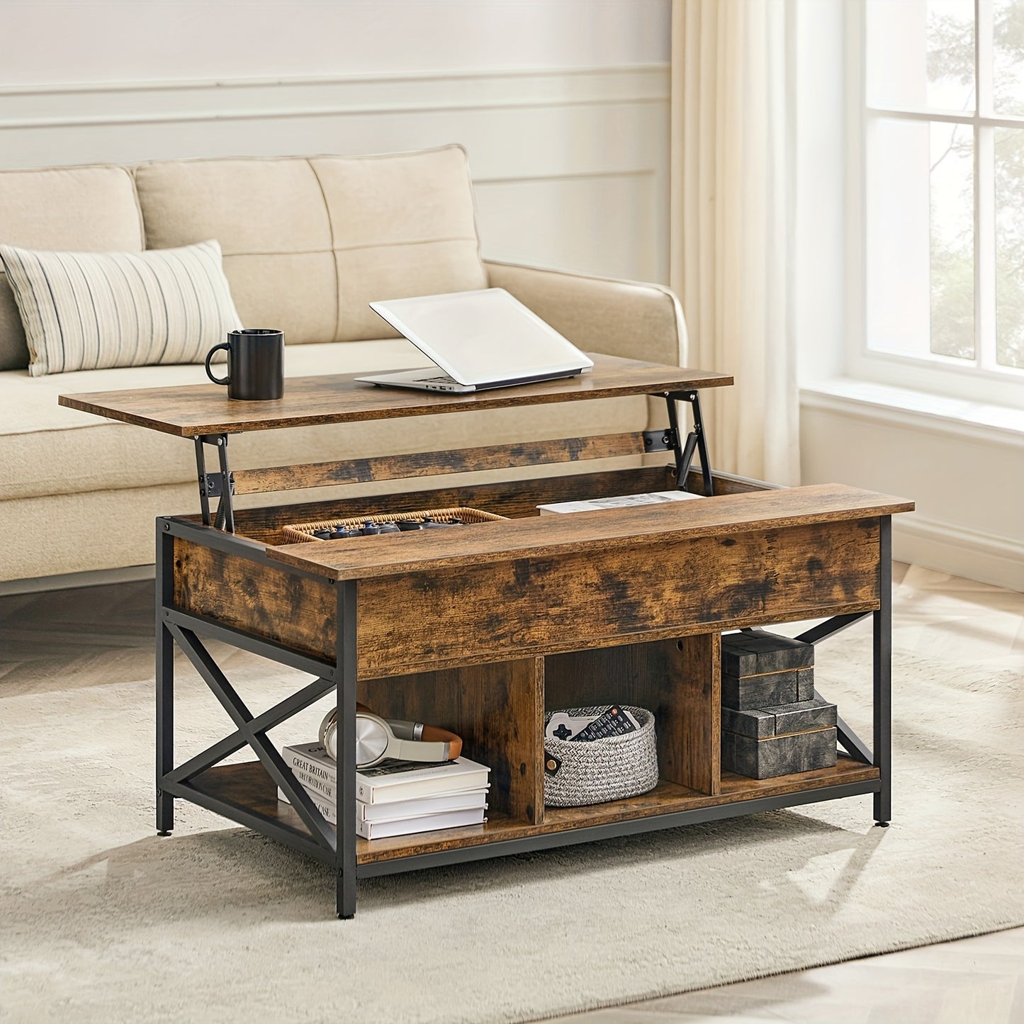 Smart Storage Lift-Top Coffee Table