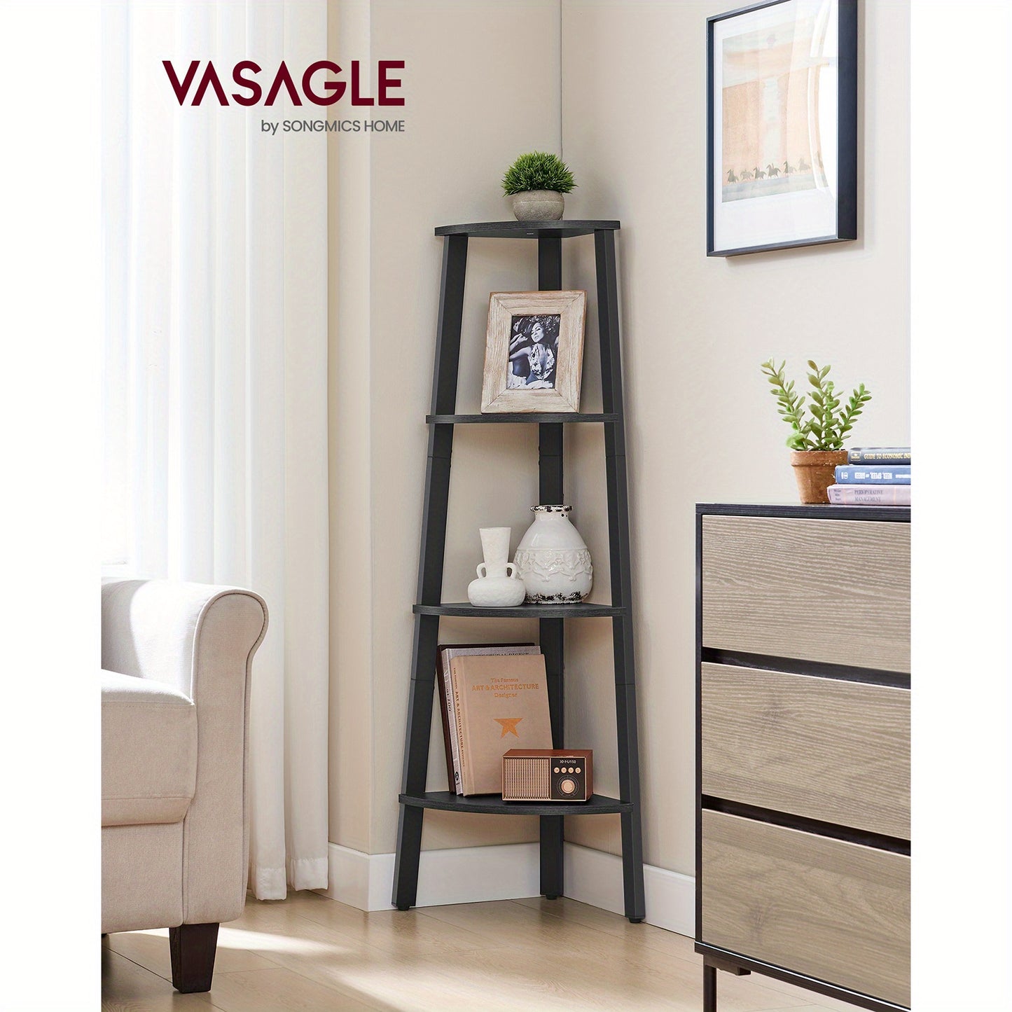 4-Tier Corner Shelf