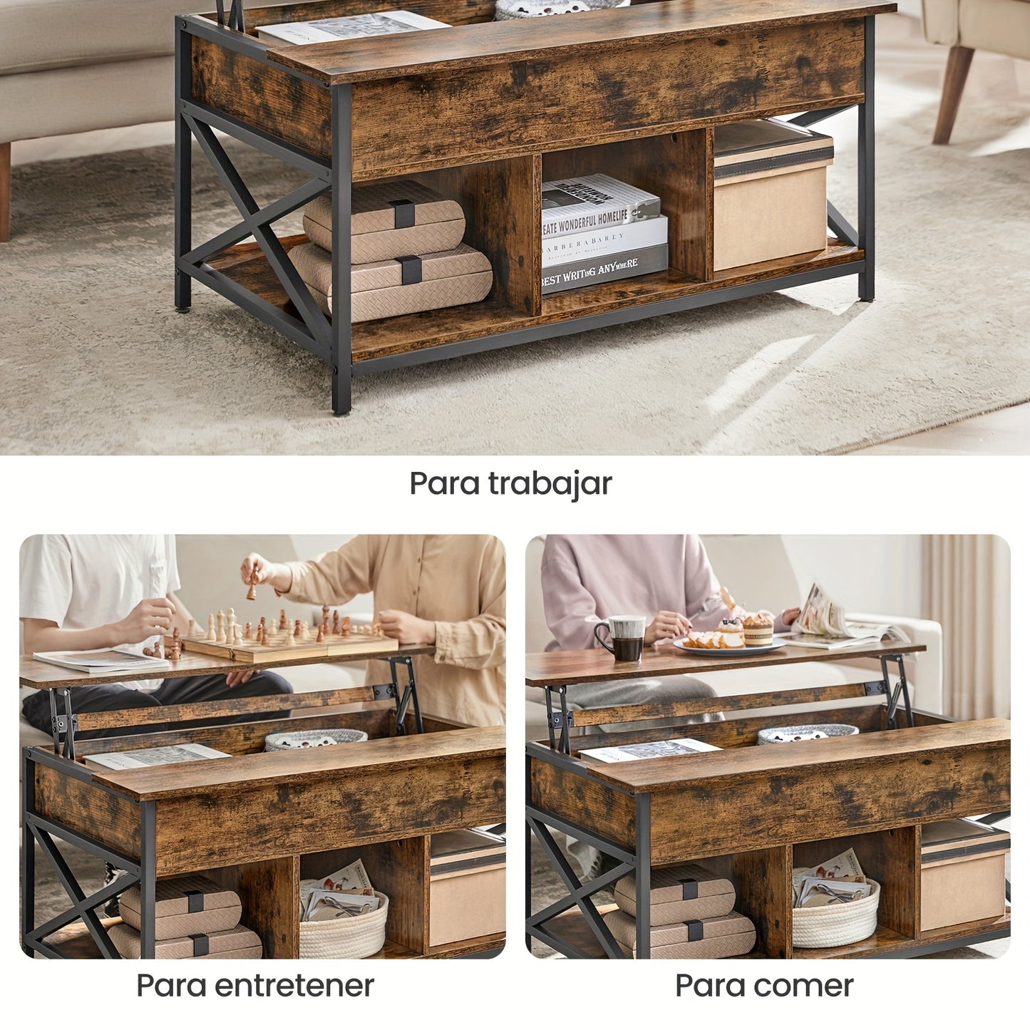 Smart Storage Lift-Top Coffee Table