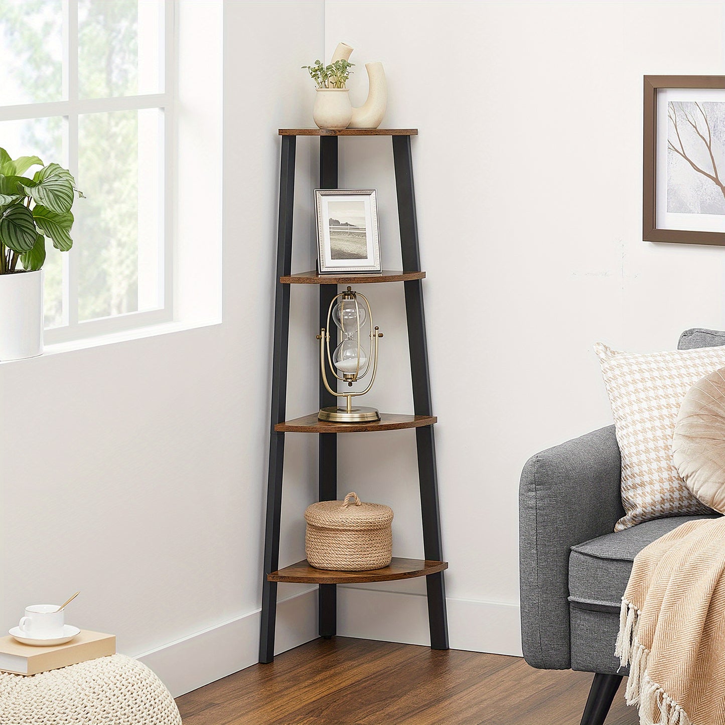 4-Tier Corner Shelf