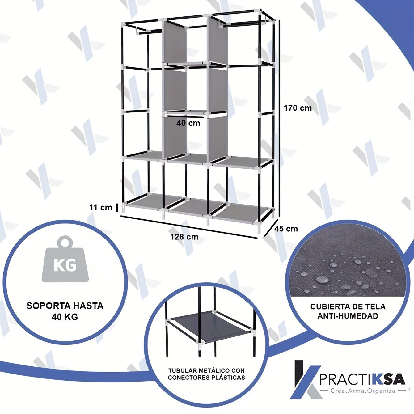 Portable Wardrobe Closet Clothes Organizer