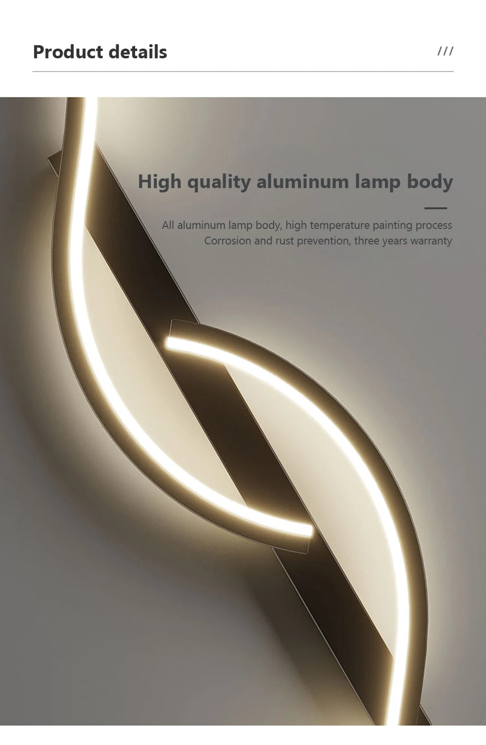 Modern Wall-Mounted LED Light
