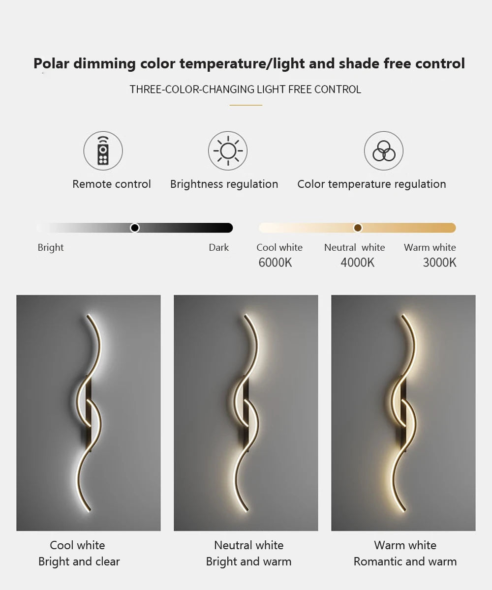 Modern Wall-Mounted LED Light