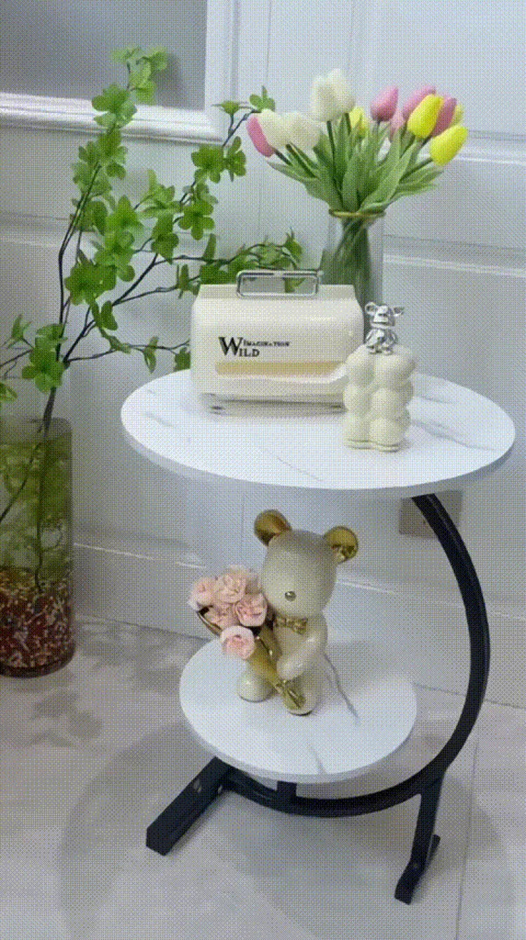 Mini Coffee Table – 2-Layer Side & Bedside Storage Table