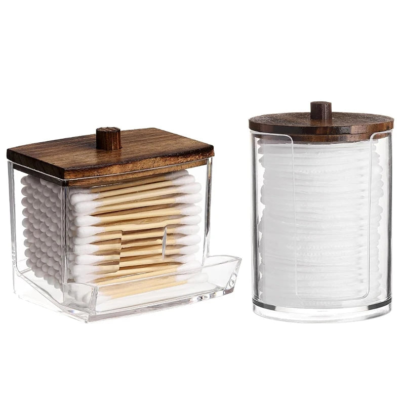 Bathroom Organizer Accessories Set with Clear Lids