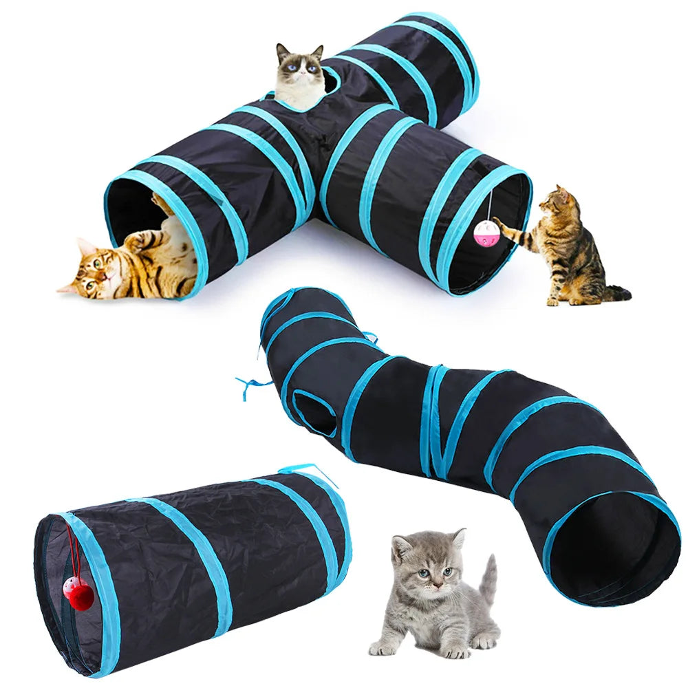 Foldable Cat Tunnel Play Toy