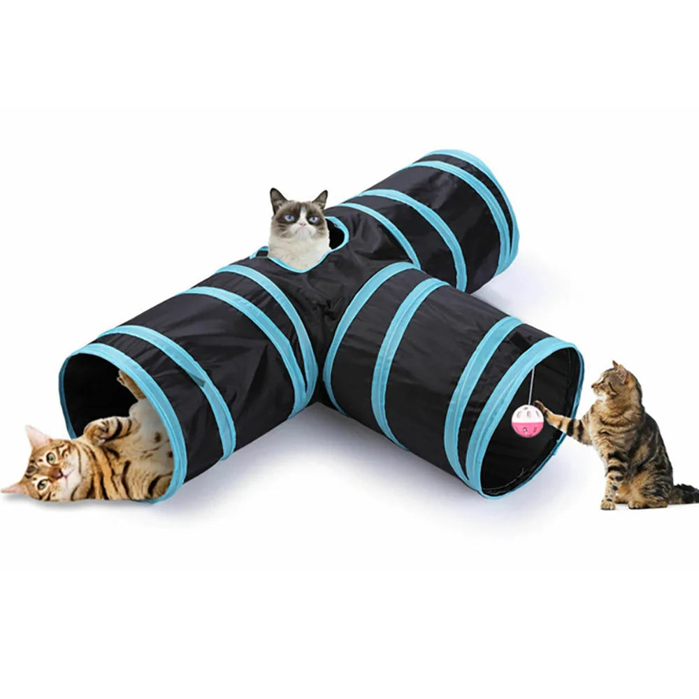 Foldable Cat Tunnel Play Toy