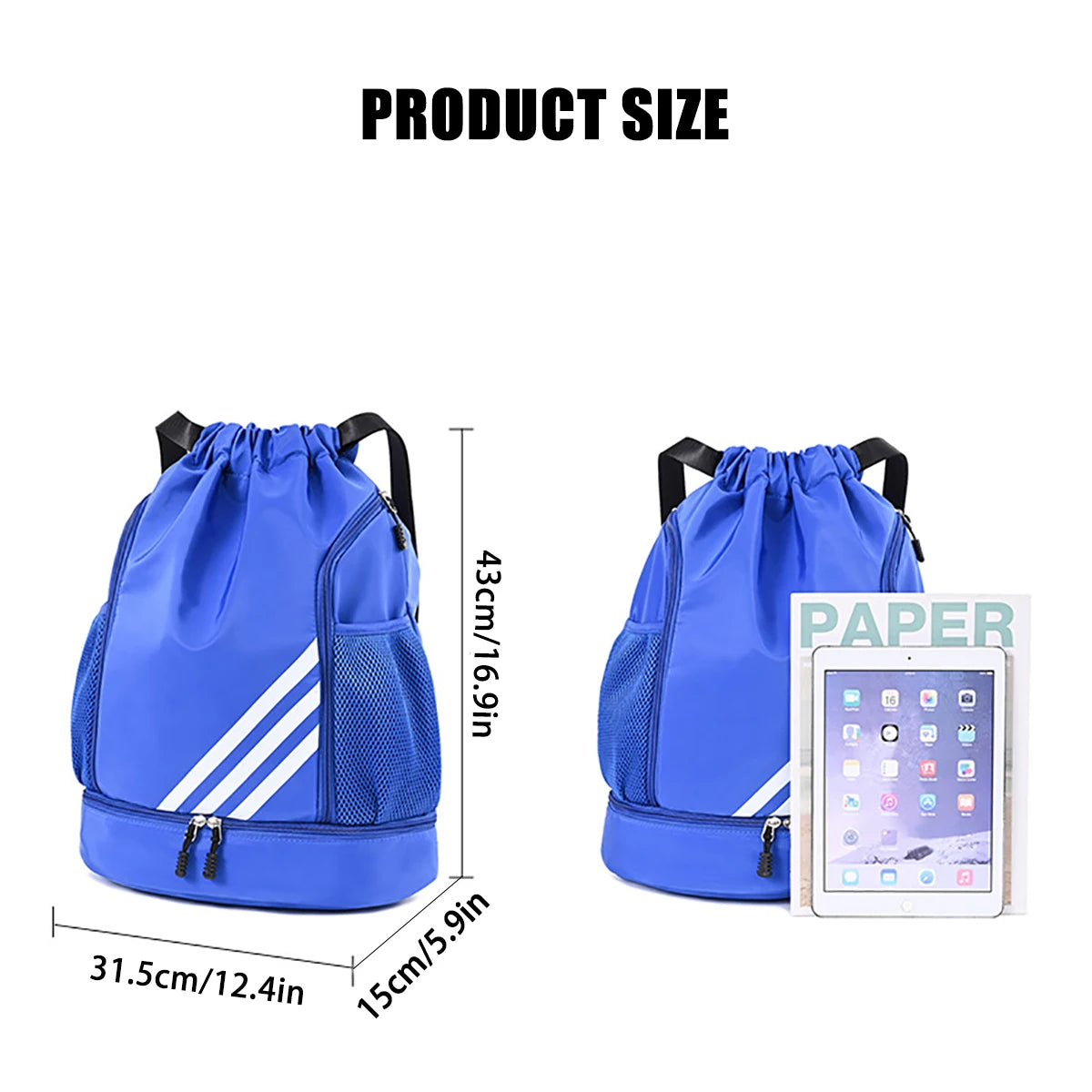 Multi-Color Drawstring Backpack