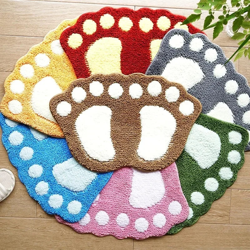 Paw Shaped Bathroom Rug