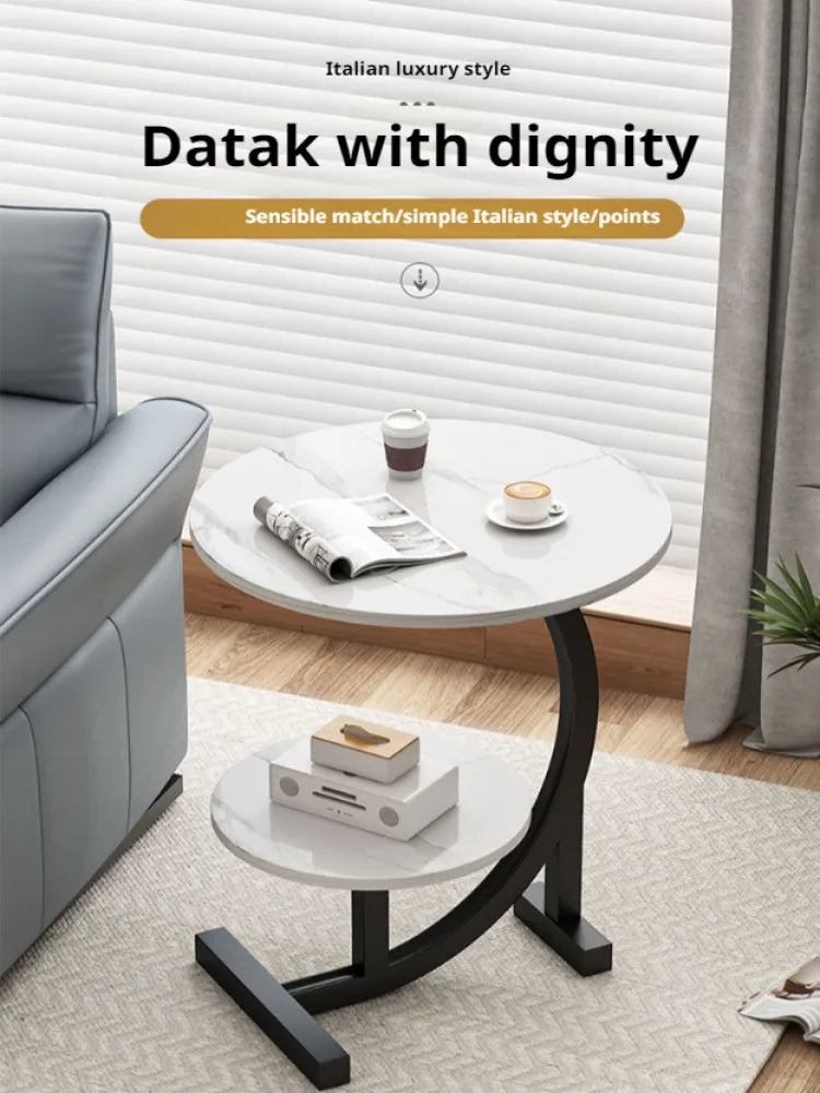 Mini Coffee Table – 2-Layer Side & Bedside Storage Table