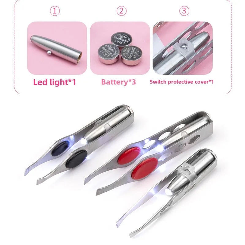 BrightBrow™ LED Precision Tweezers