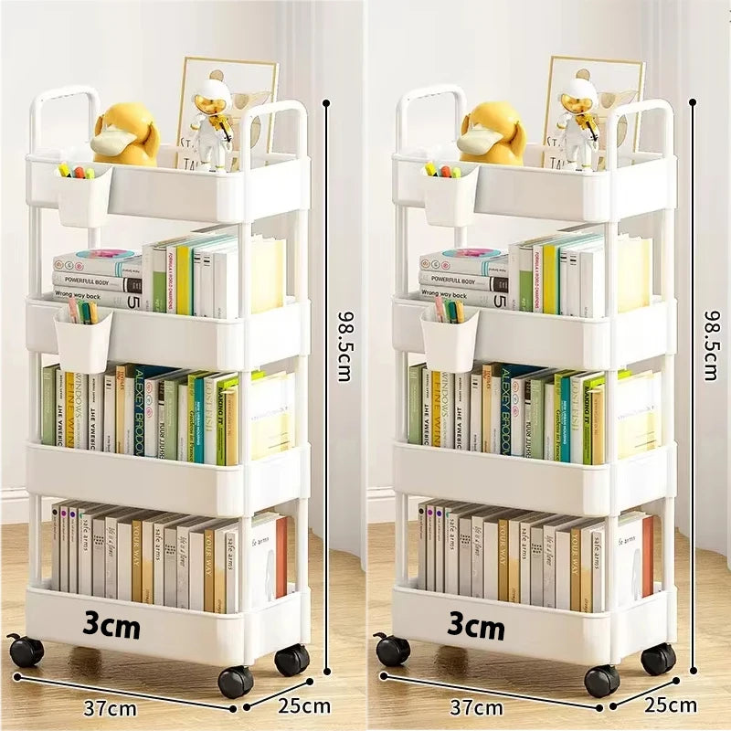 Mobile Storage Trolley – 5-Tier Organizer Cart with Wheels