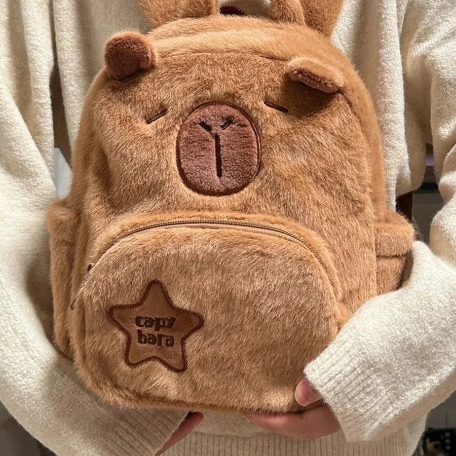 Capybara Plush Mini Backpack