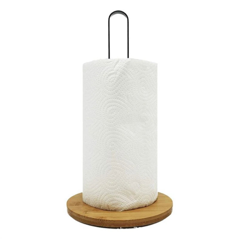 Bamboo Paper Towel Holder