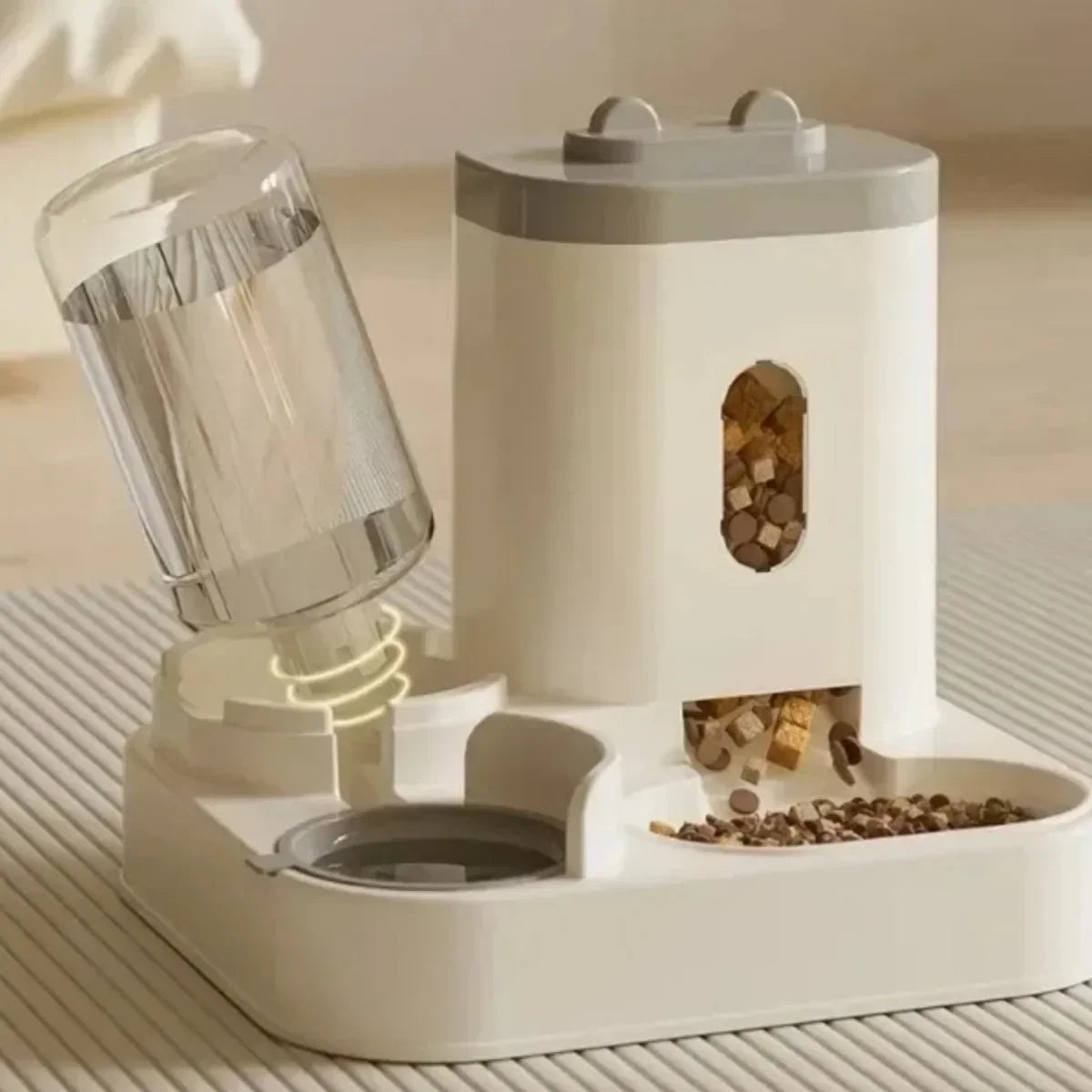 2-in-1 Food & Water Dispenser for Cats & Dogs