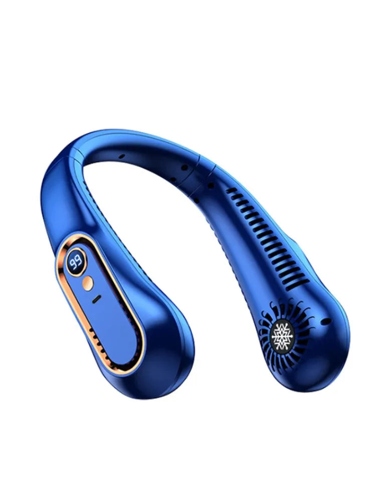 Hanging Neck Fan with Digital Display