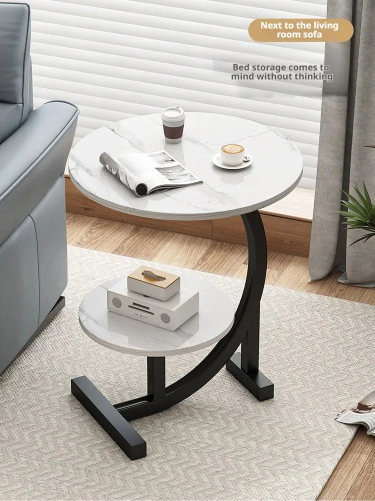 Mini Coffee Table – 2-Layer Side & Bedside Storage Table