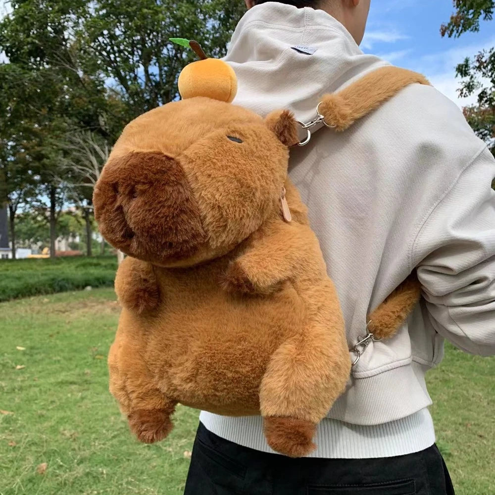 Capybara Plush Mini Backpack