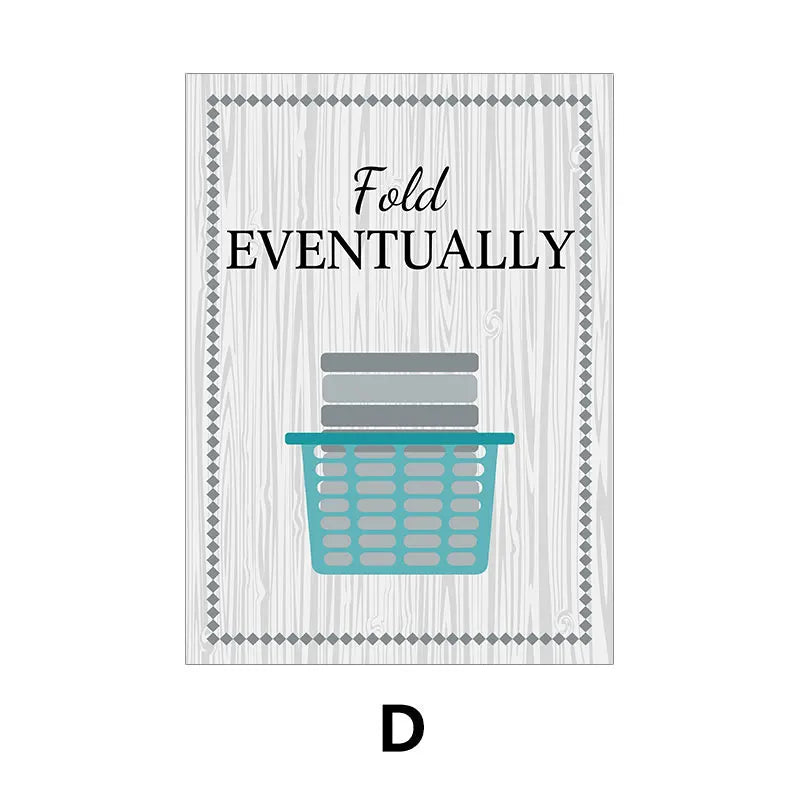 Modern Laundry Room Canvas Wall Art