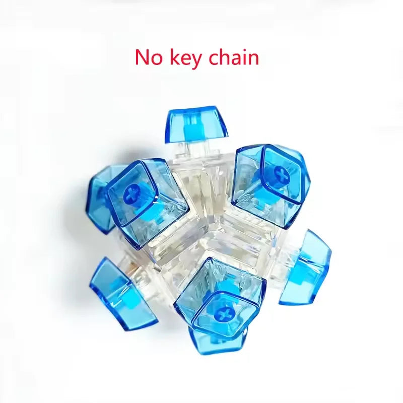 Mini 9-Key Fidget Stress Relief Toy & Keychain for Adults & Kids