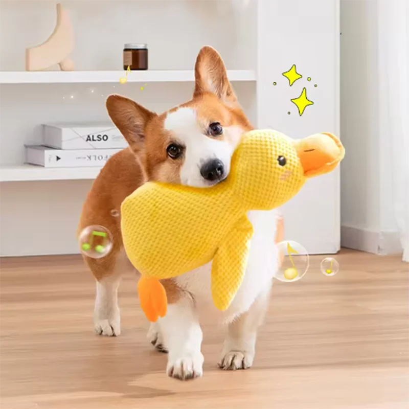 Plush Duck Squeak Toy for Dogs