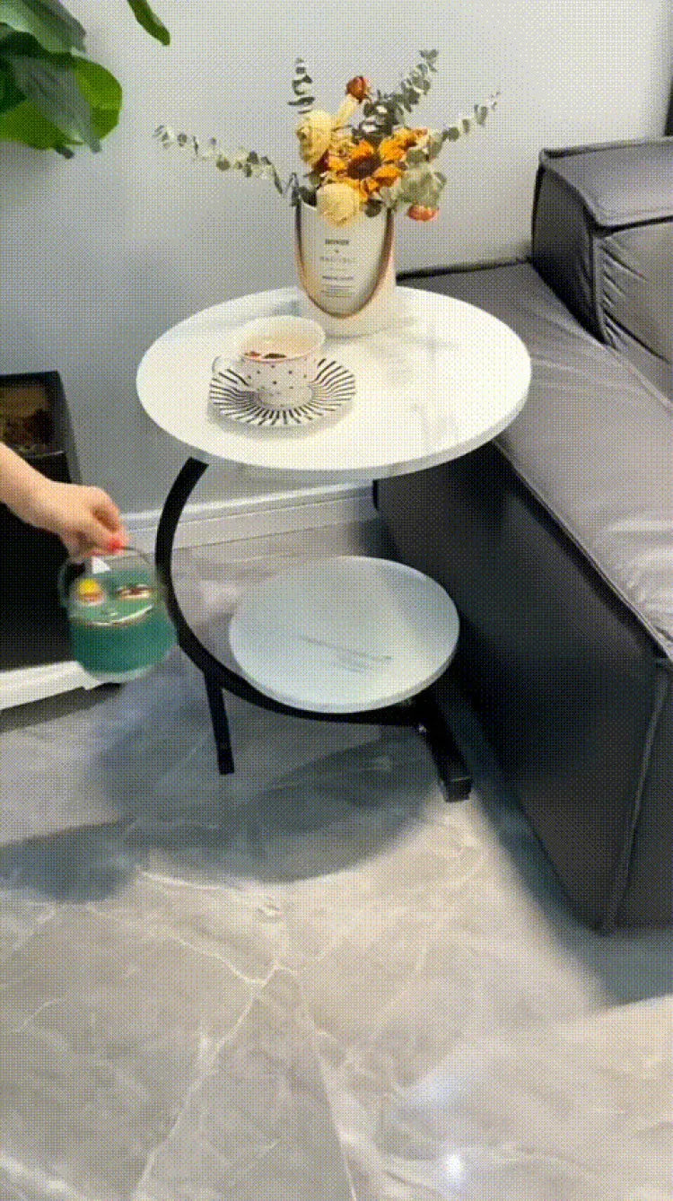 Mini Coffee Table – 2-Layer Side & Bedside Storage Table
