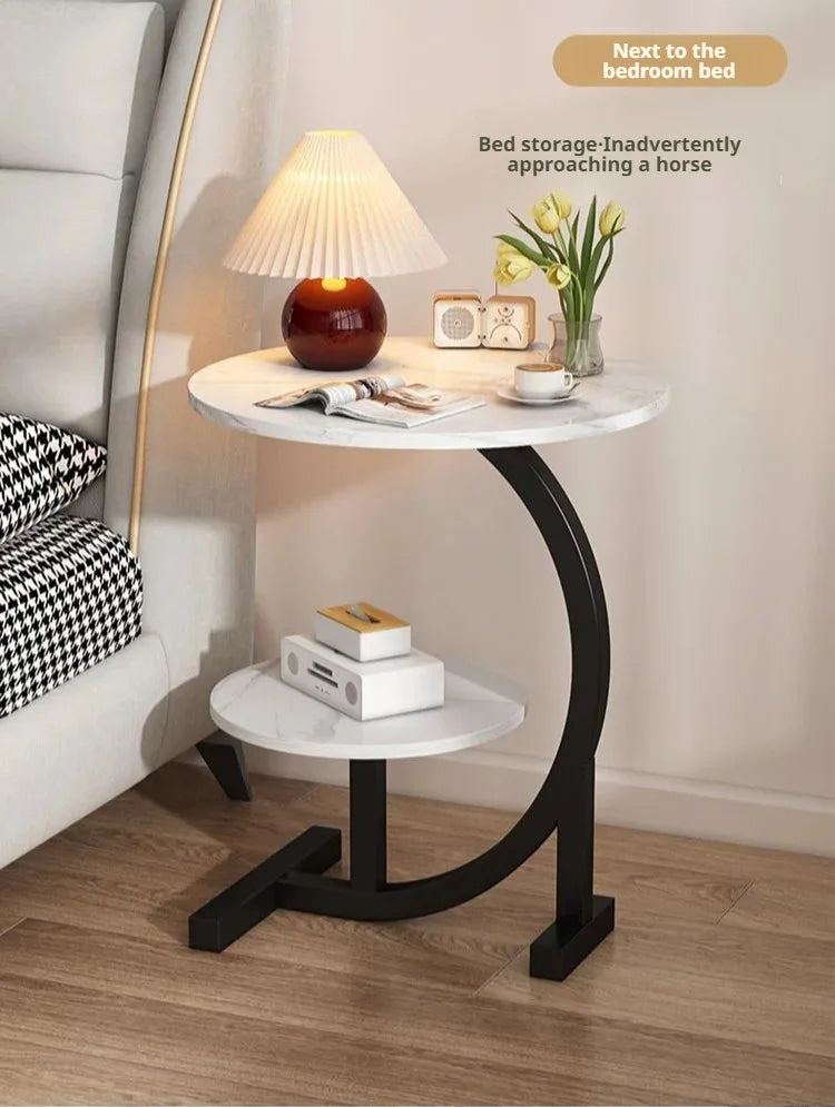Mini Coffee Table – 2-Layer Side & Bedside Storage Table