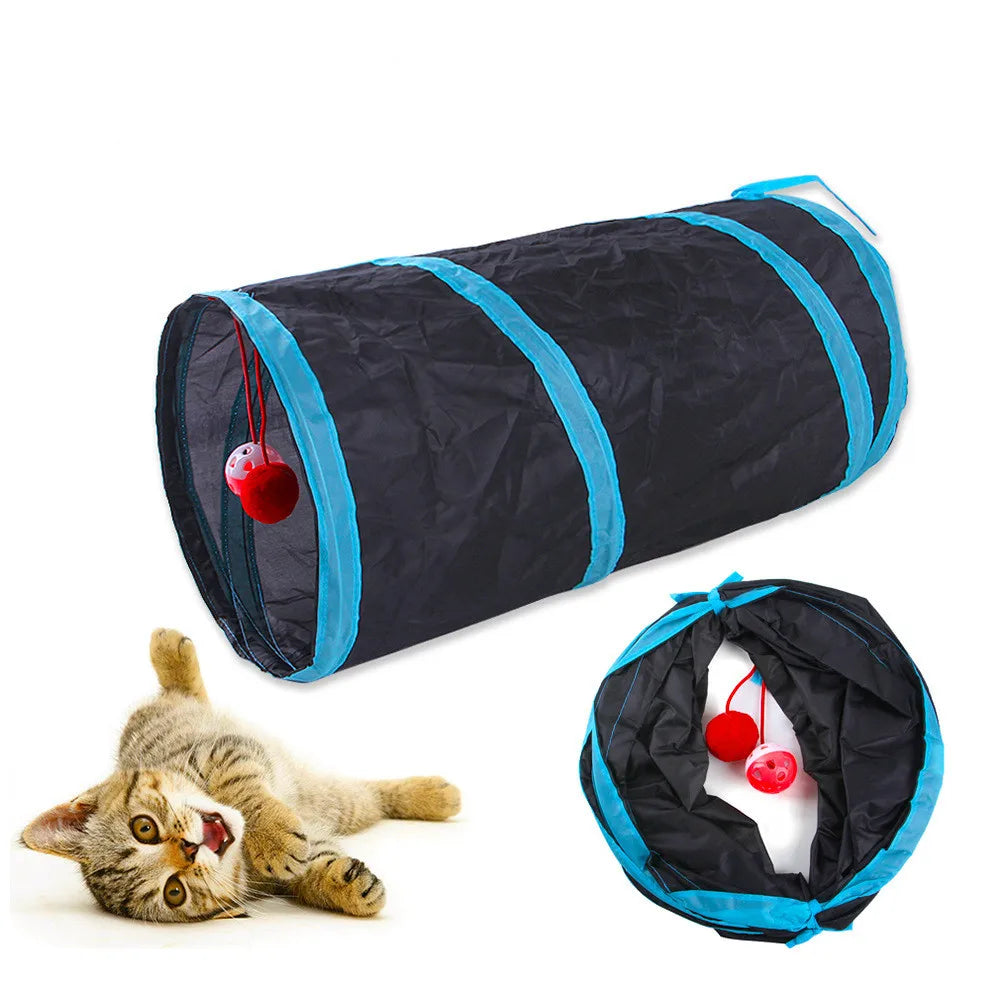 Foldable Cat Tunnel Play Toy