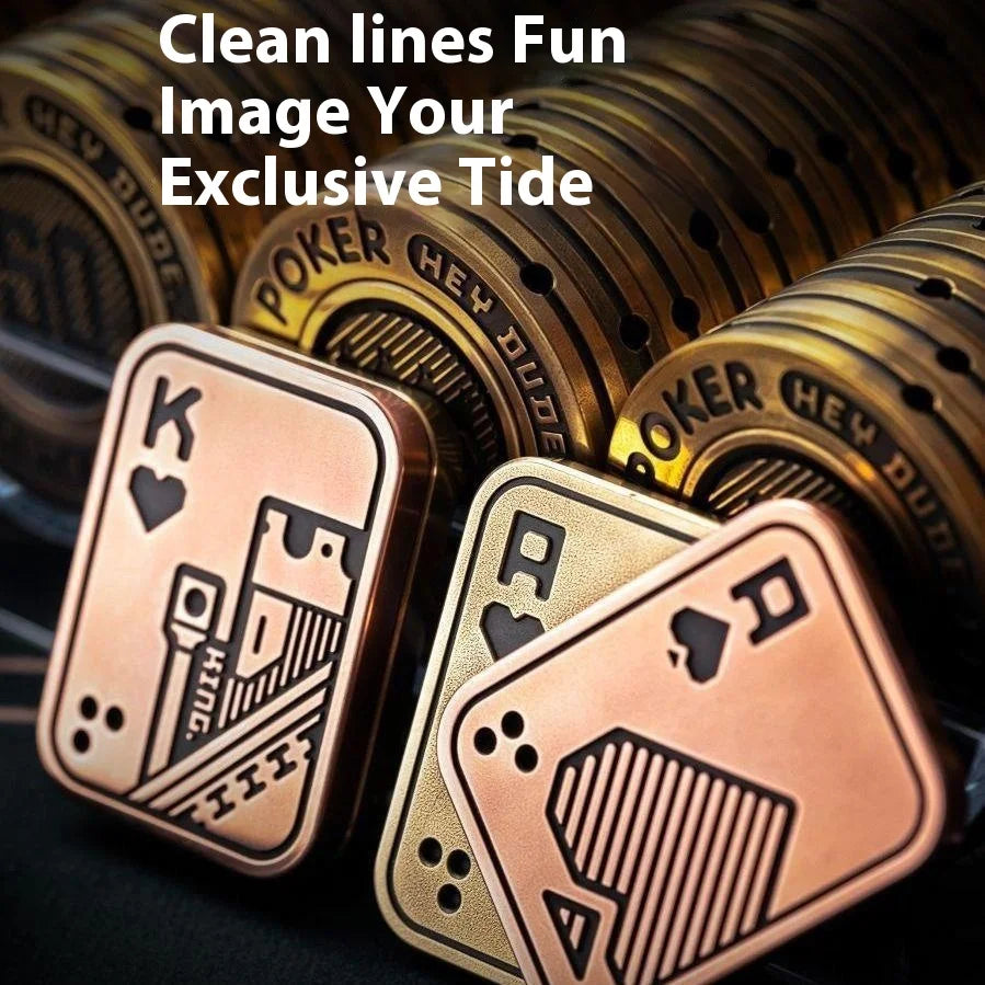 Double Sided King & Ace Metal Slider Stress Relief Toy
