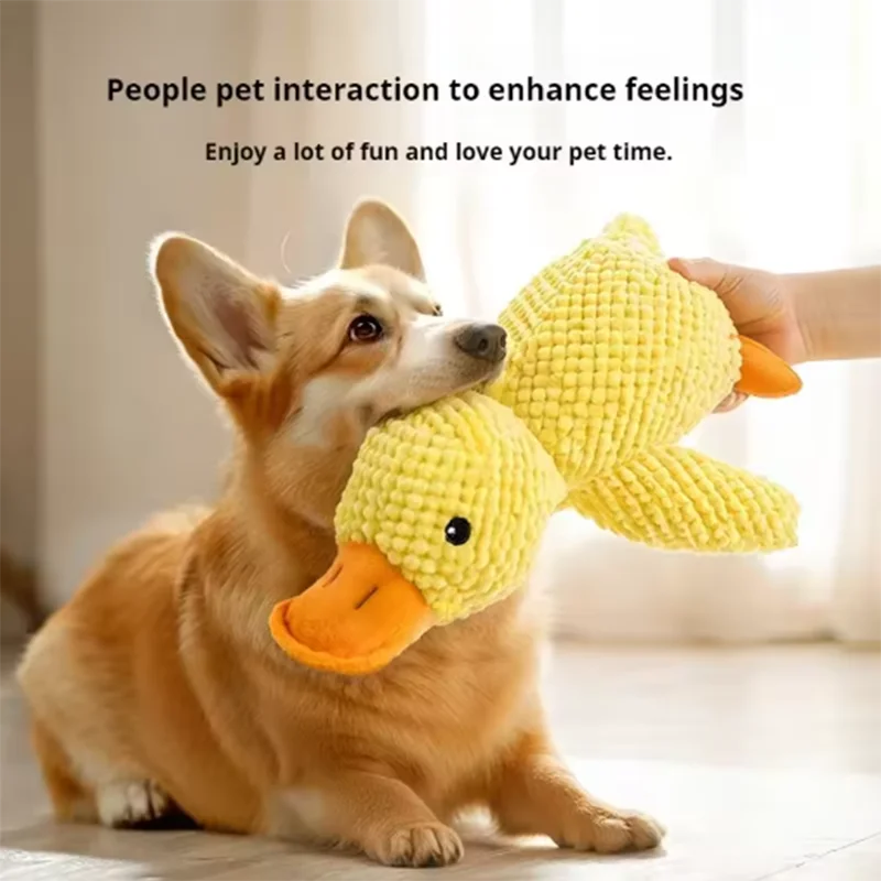 Plush Duck Squeak Toy for Dogs