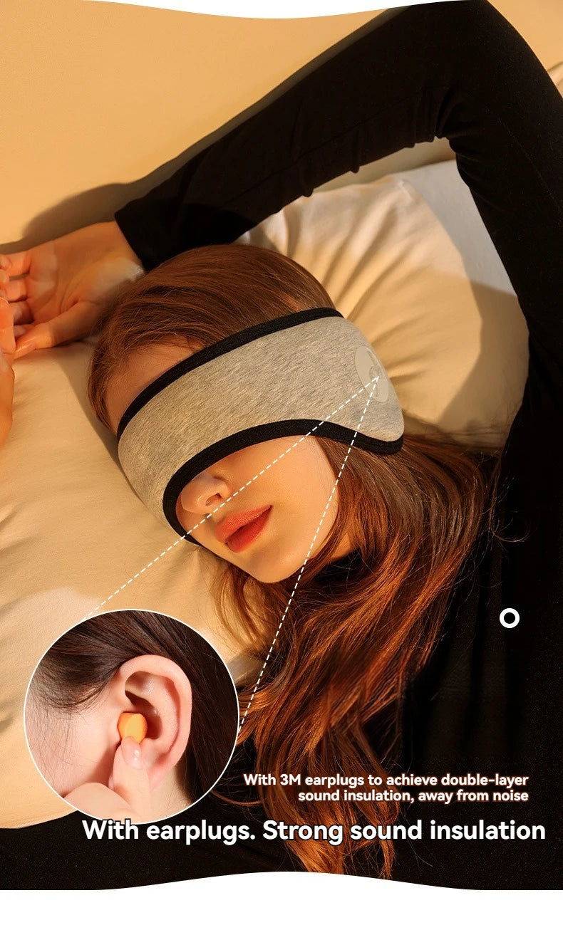 2 in 1 Noise-Reducing Sleep Eye Mask