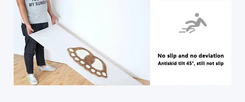 Paw Shaped Bathroom Rug