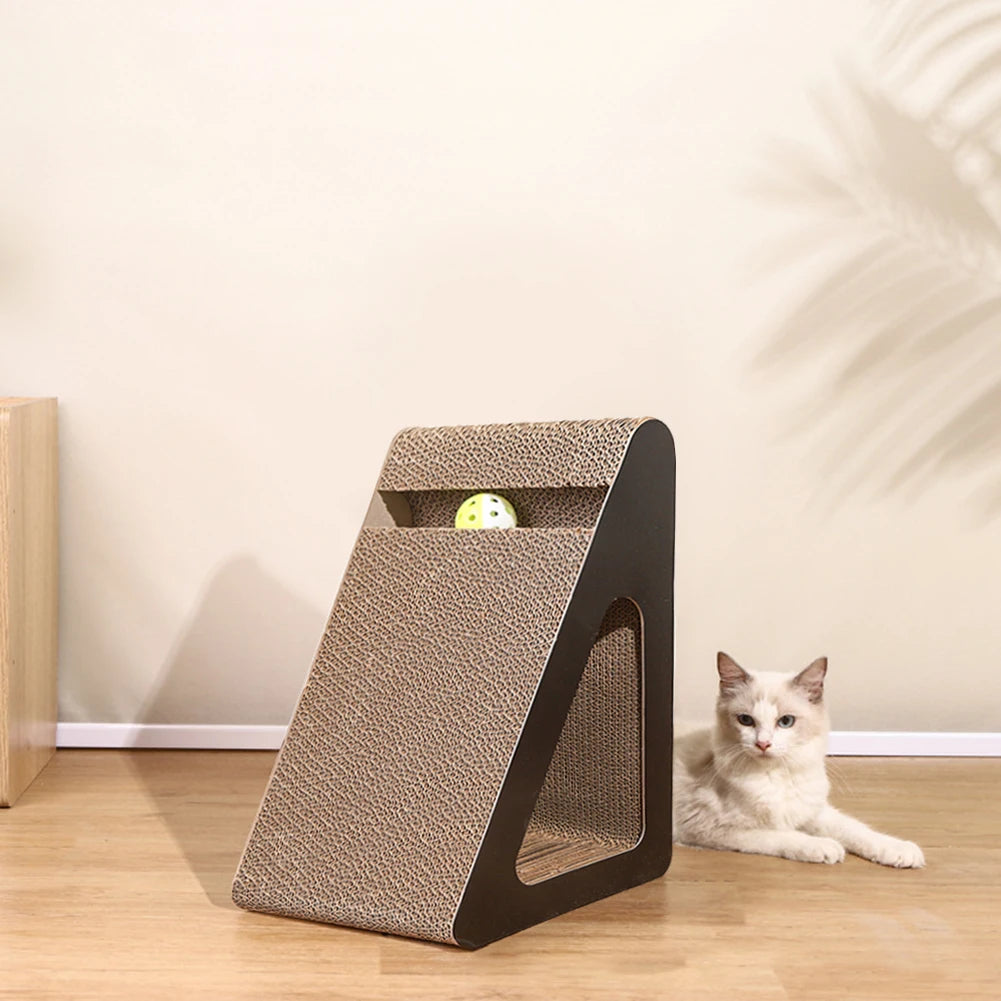 2-in-1 Cat Scratcher & Interactive Toy