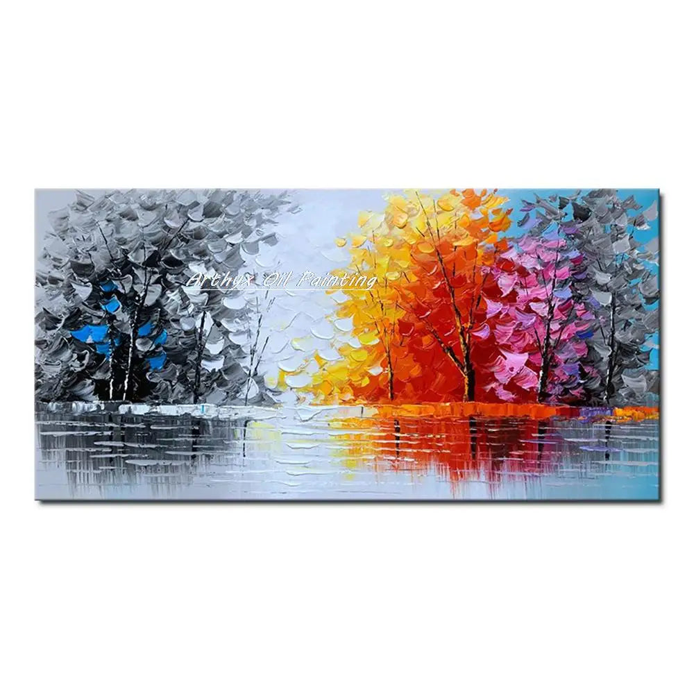 Hand-Made Thick textured Wall art