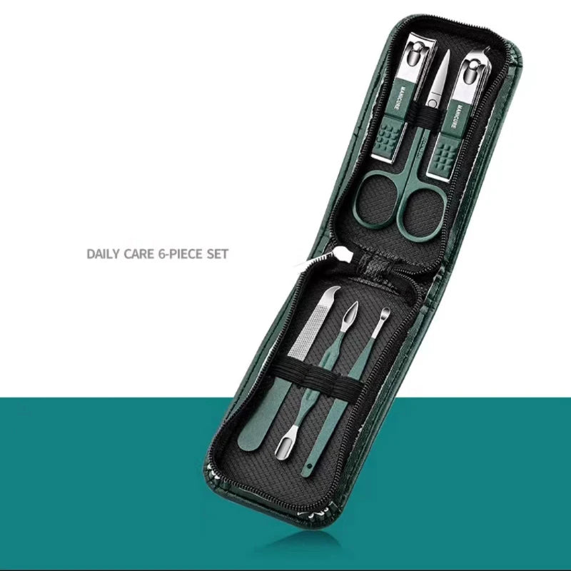 ProGroom™ 6-Piece Premium Nail Care Set – Unisex Manicure & Pedicure Kit