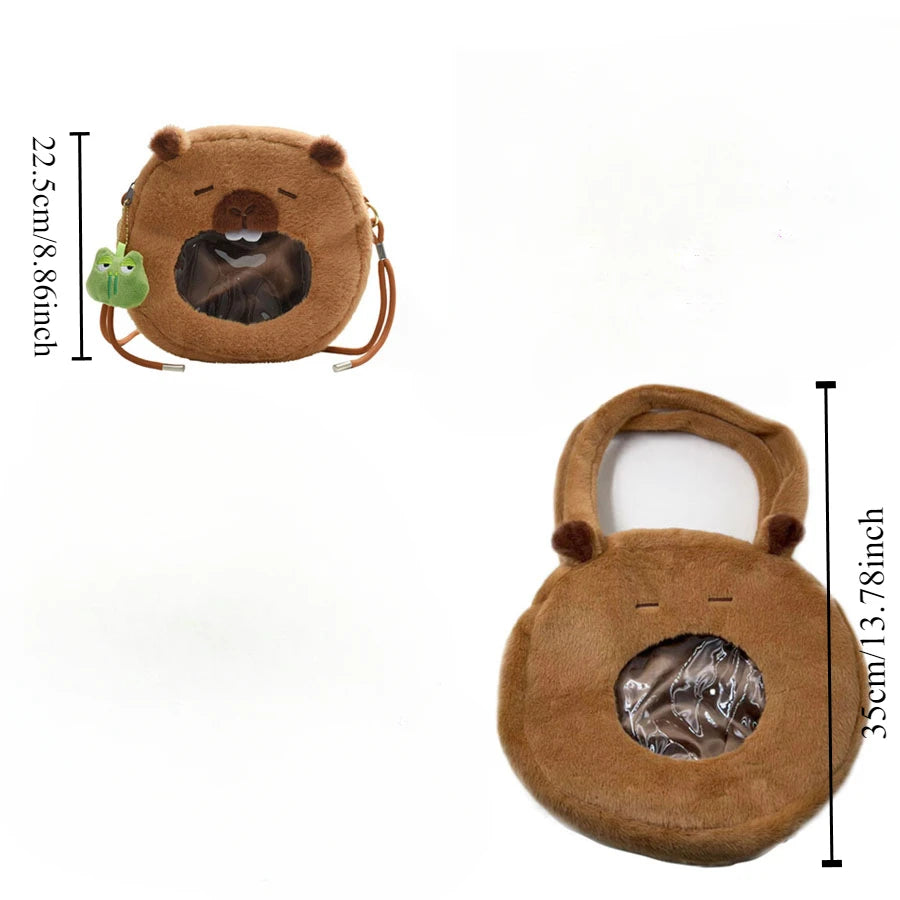 Capybara Plush Mini Backpack