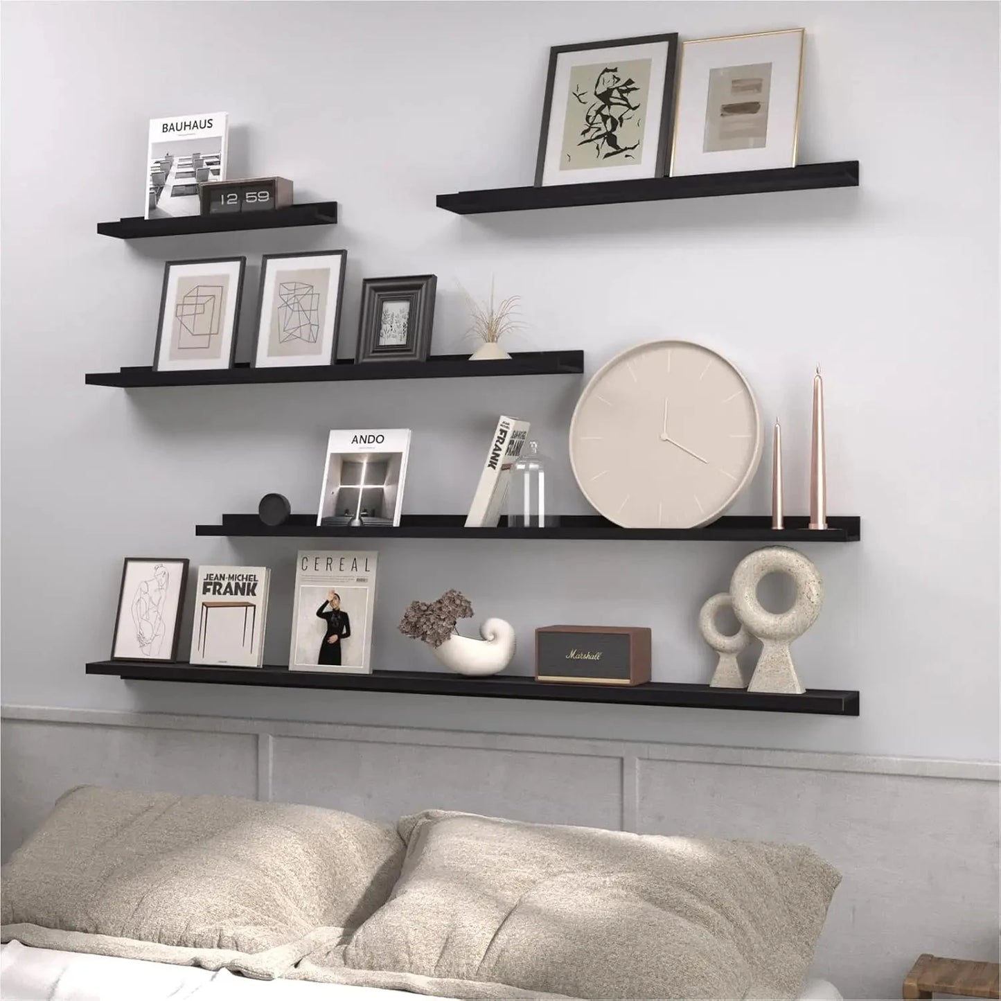 Aluminum Alloy Floating Wall Shelves