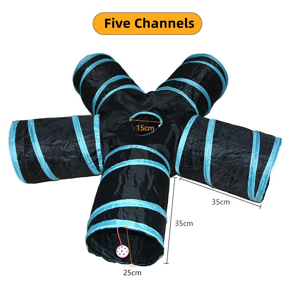 Foldable Cat Tunnel Play Toy