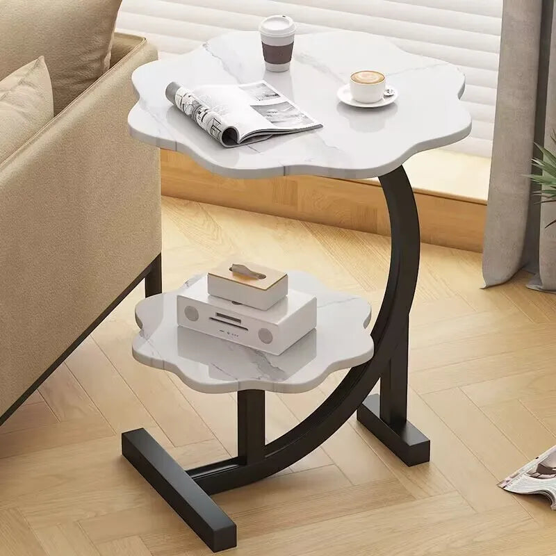 Mini Coffee Table – 2-Layer Side & Bedside Storage Table