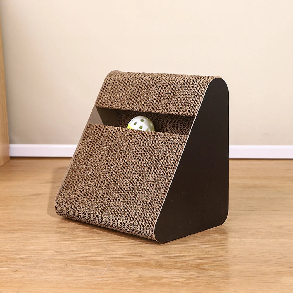 2-in-1 Cat Scratcher & Interactive Toy