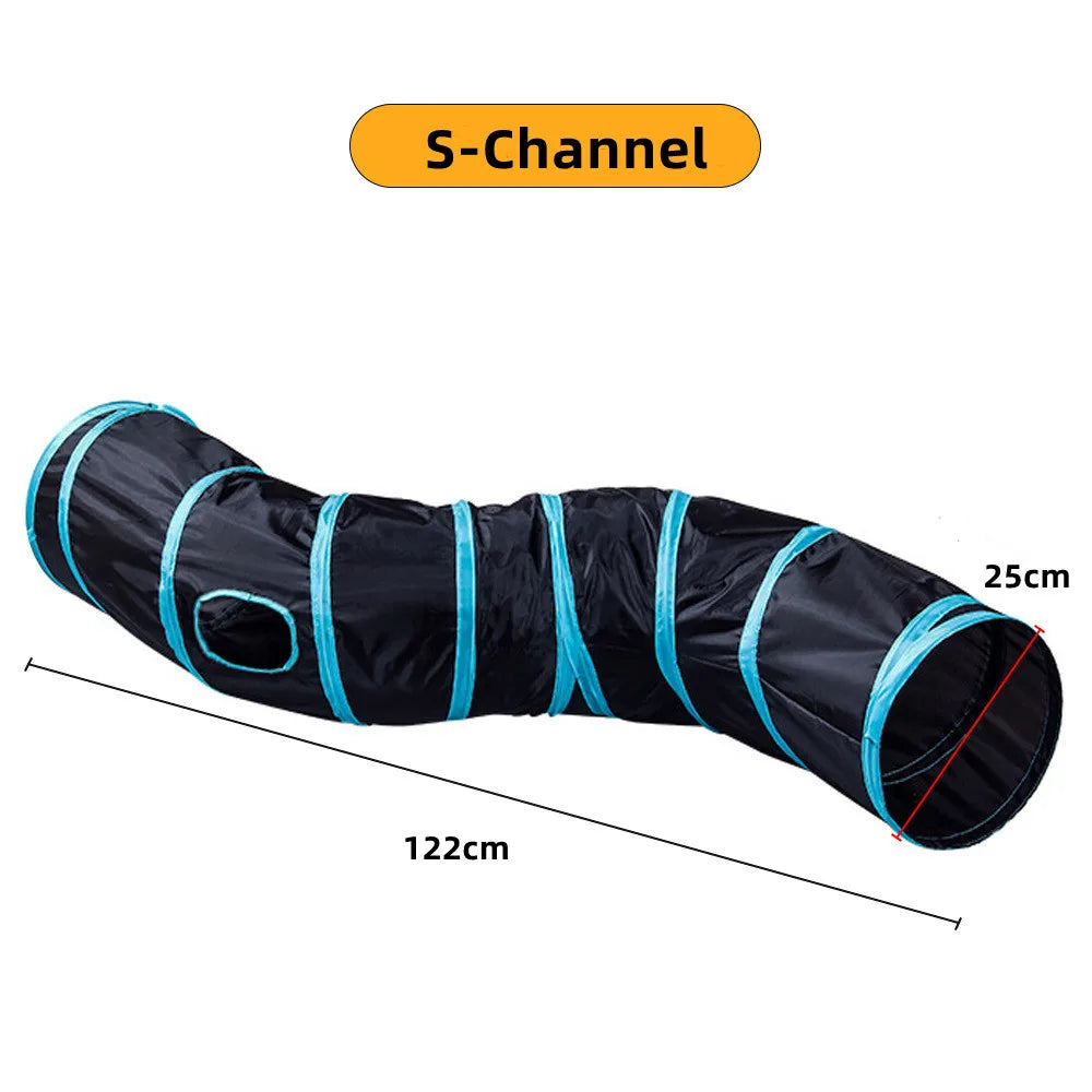 Foldable Cat Tunnel Play Toy