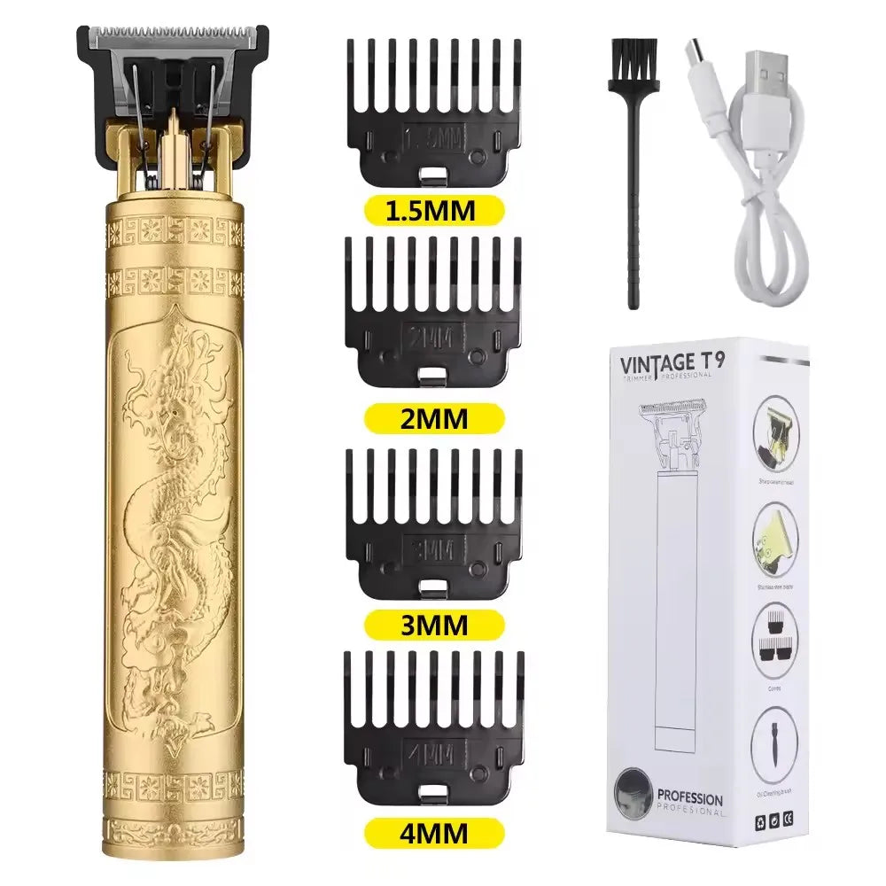 TrimMaster™ T9 LCD Precision Hair & Beard Trimmer – Professional Electric Clipper for Men