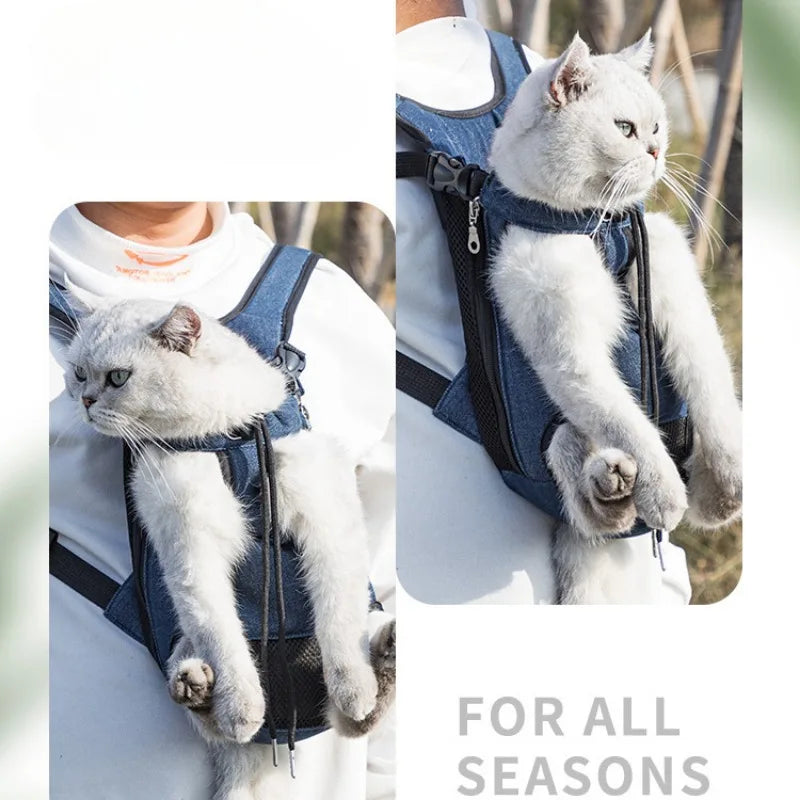 Pet Carrier Backpack – Breathable, Adjustable & Travel-Ready (S–XL)