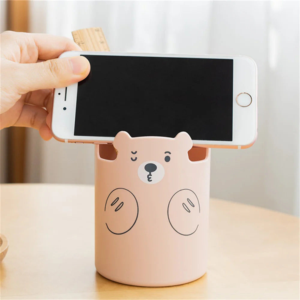 Cute Bear Pencil Holder