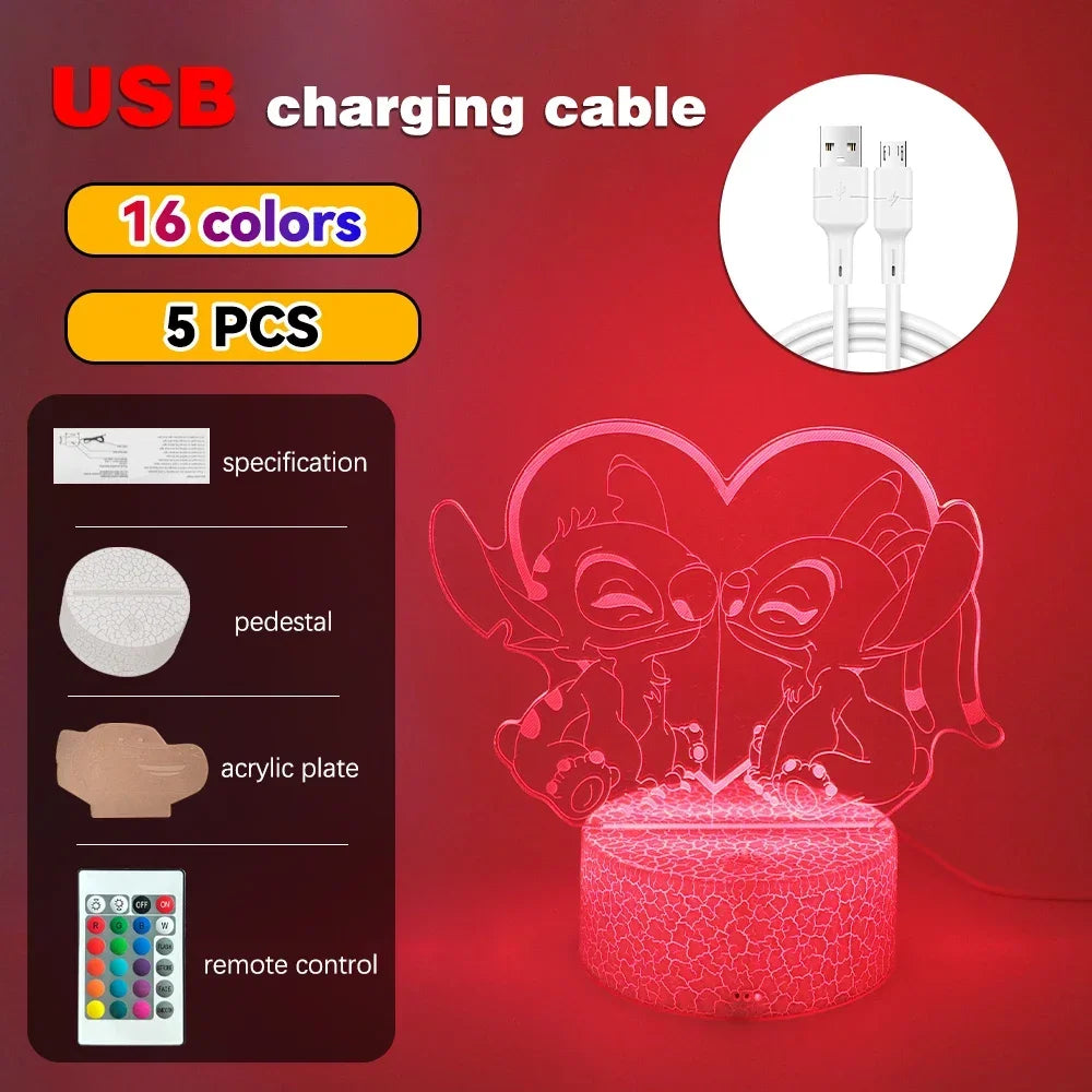 3D Illusion Stitch Night Light