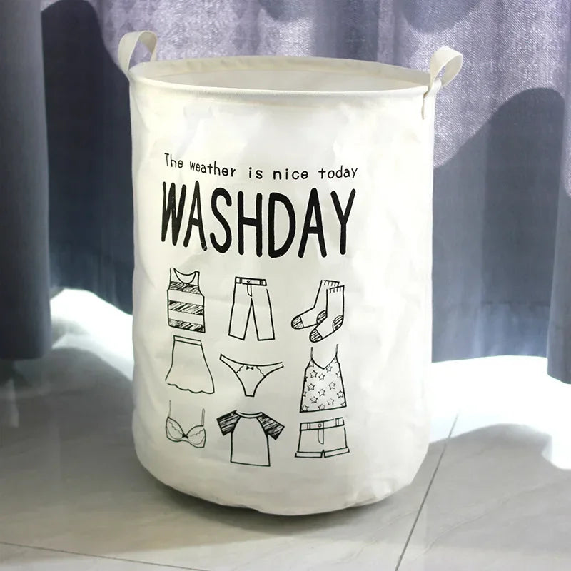 Eco-Friendly Large Foldable Laundry Basket with Handles