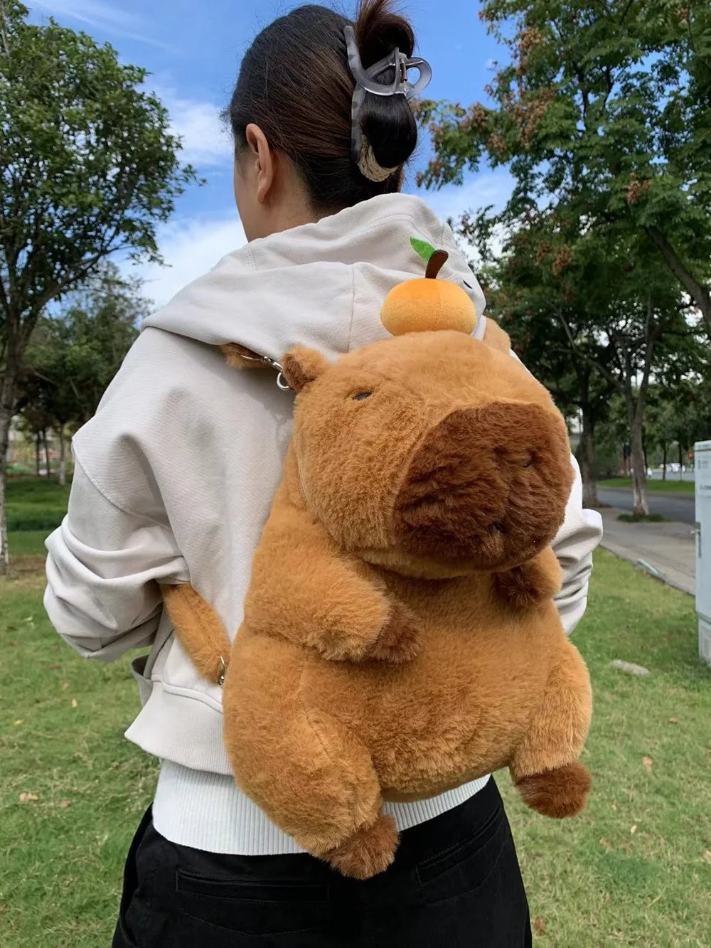 Capybara Plush Mini Backpack